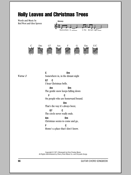 Product picture to:  Holly Leaves And Christmas Trees - Elvis Presley
