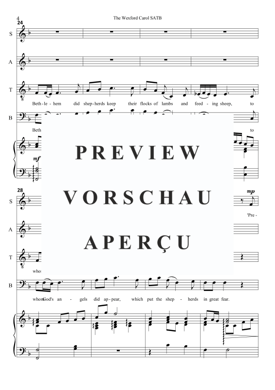 Produktgalerie: Seite 7 von 11 The Wexford Carol, , Gemischter Chor und Klavier