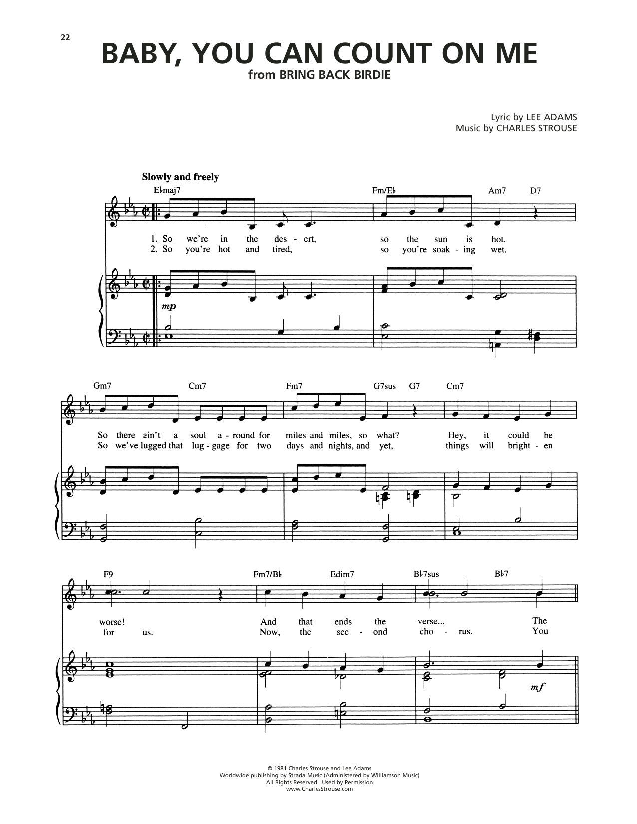 Produktbild zu: Baby, You Can Count On Me (from Bring Back Birdie)