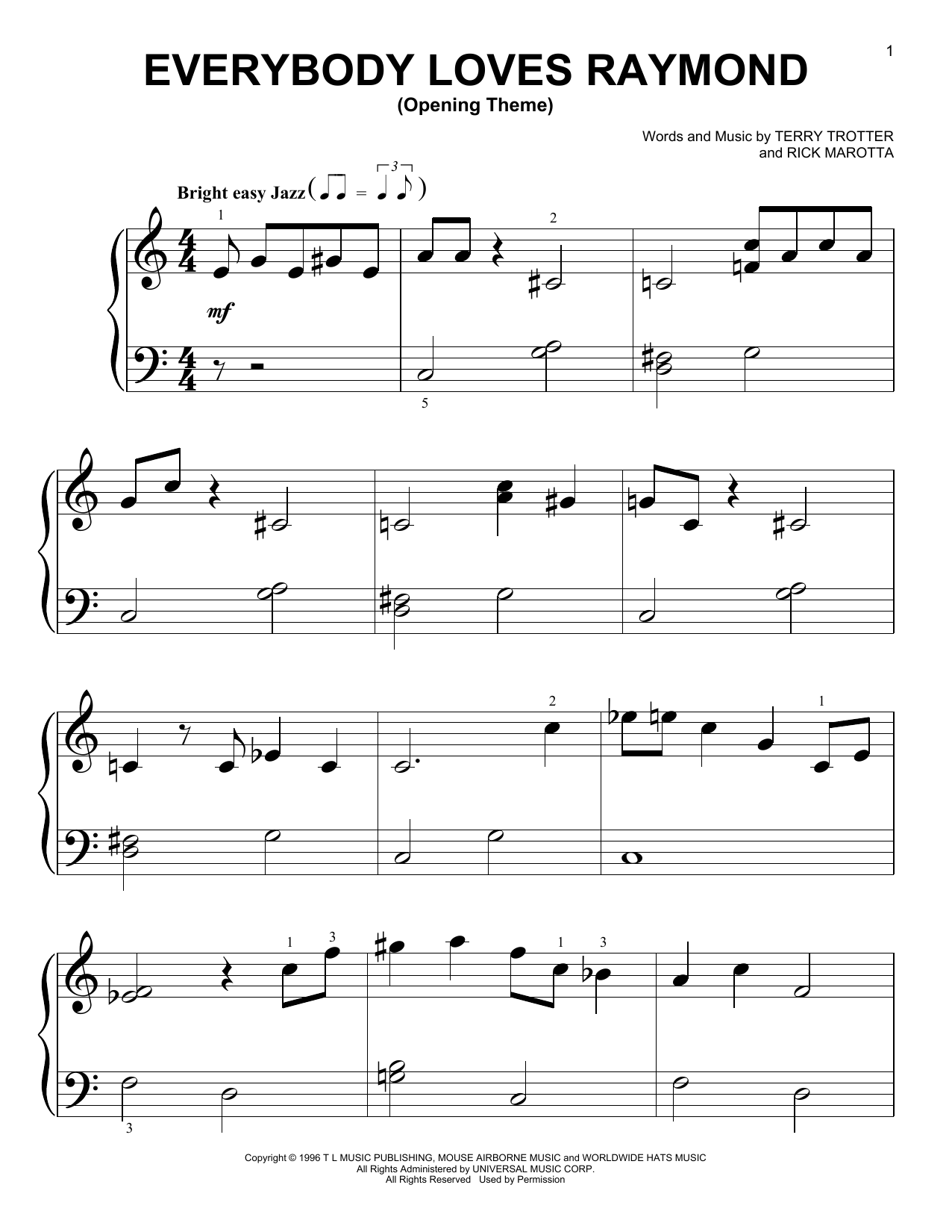 Produktbild zu: Everybody Loves Raymond (Opening Theme)