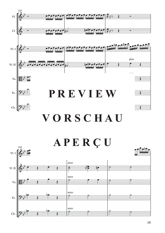 Product gallery: Page 21 of 21 Hommage à la Pologne (2015) , ,  (ensemble for violin solo, piano, flute, clarinet + string quintet)