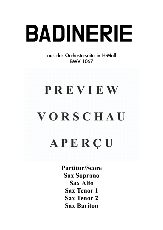 gallery: Badinerie, , Saxophonquintett