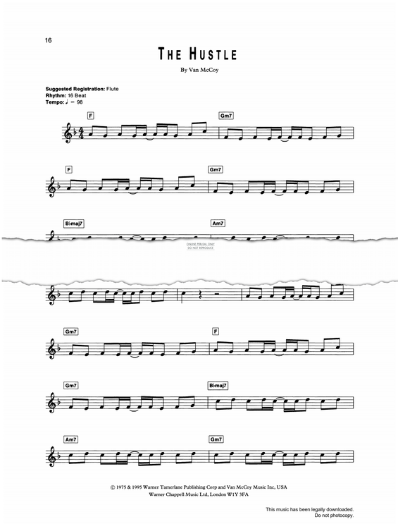 Produktgalerie: Seite 1 von 1 The Hustle, Van McCoy, Keyboard