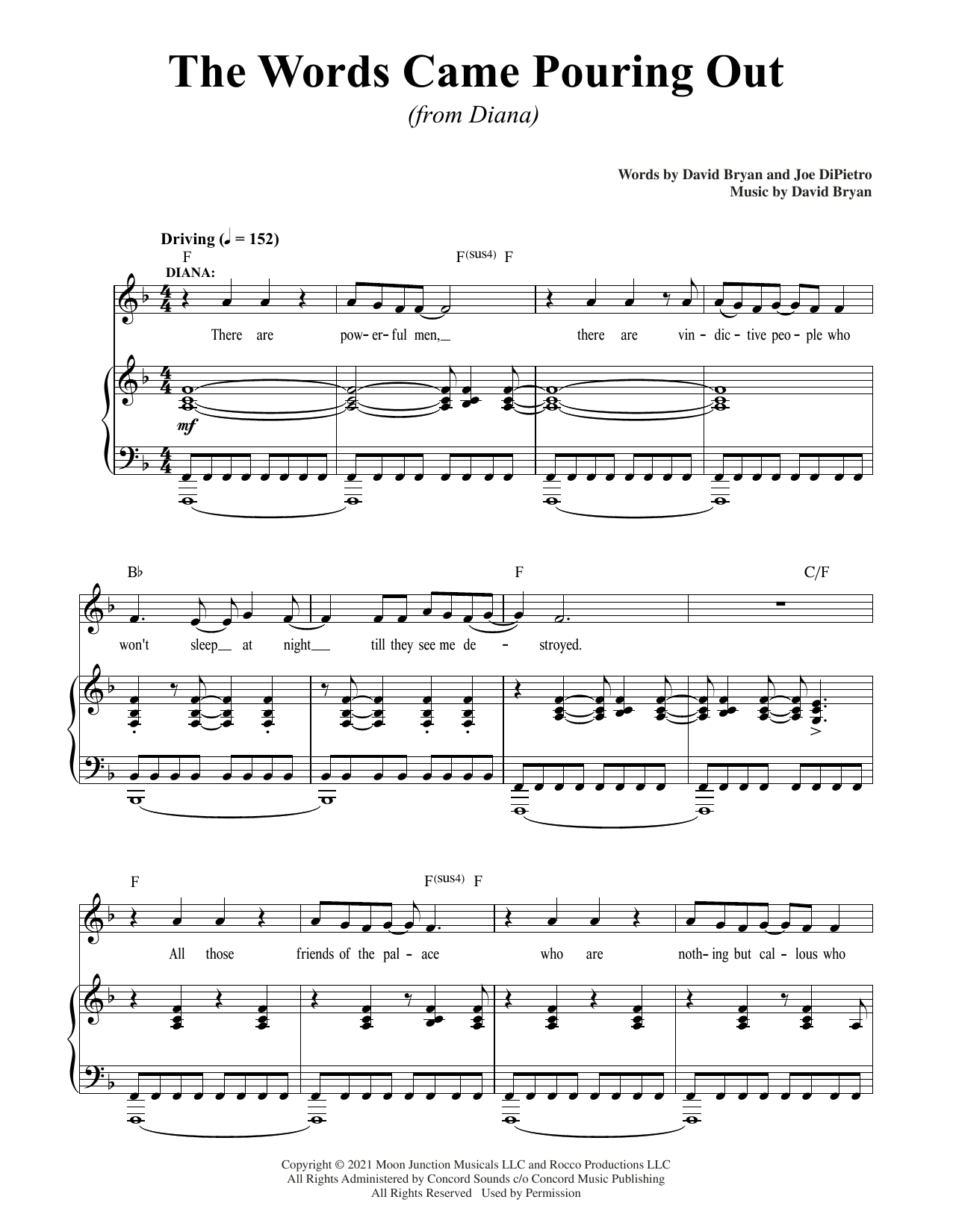 Produktbild zu: The Words Came Pouring Out (from Diana)