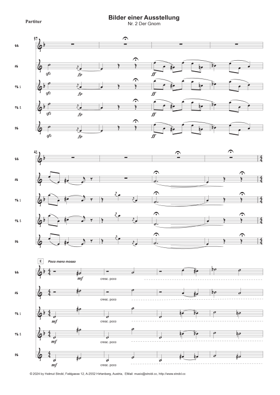 Produktgalerie: Seite 1 von 11 Der Gnom, , Saxophon Quintett