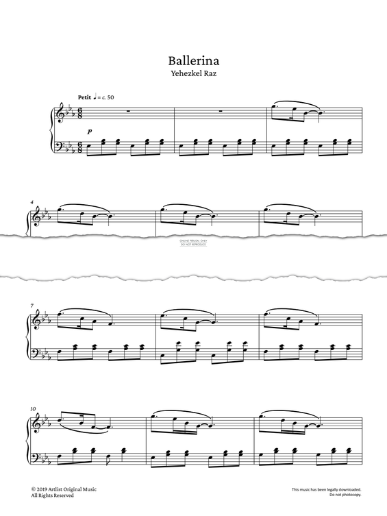Product gallery: Page 1 of 1 Ballerina, Yehezkel Raz
