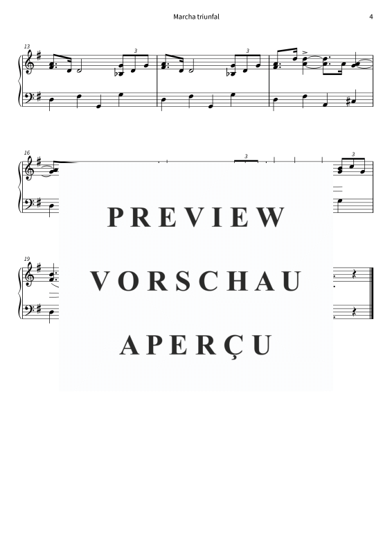 Product gallery: Page 6 of 6 Marcha triunfal - Versión simplificada, , Piano Solo