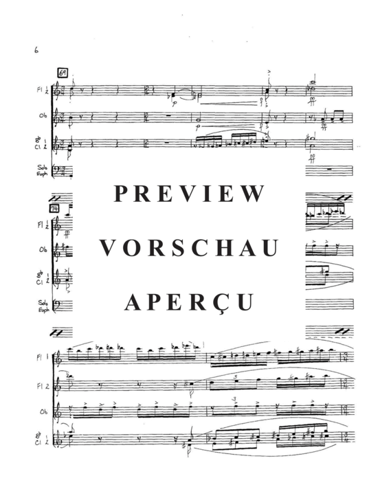 Produktgalerie: Seite 8 von 21 Concertino , , (Gemischtes Ensemble 2x Flöte, Oboe, 2x Klarinette +Euphonium Solo)