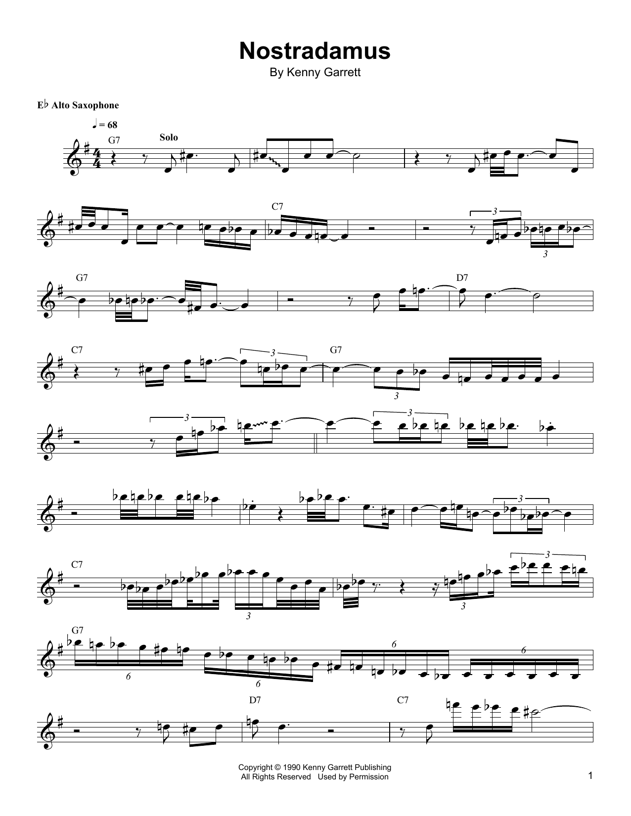 Product gallery: Page 1 of 1 Nostradamus, Kenny Garrett