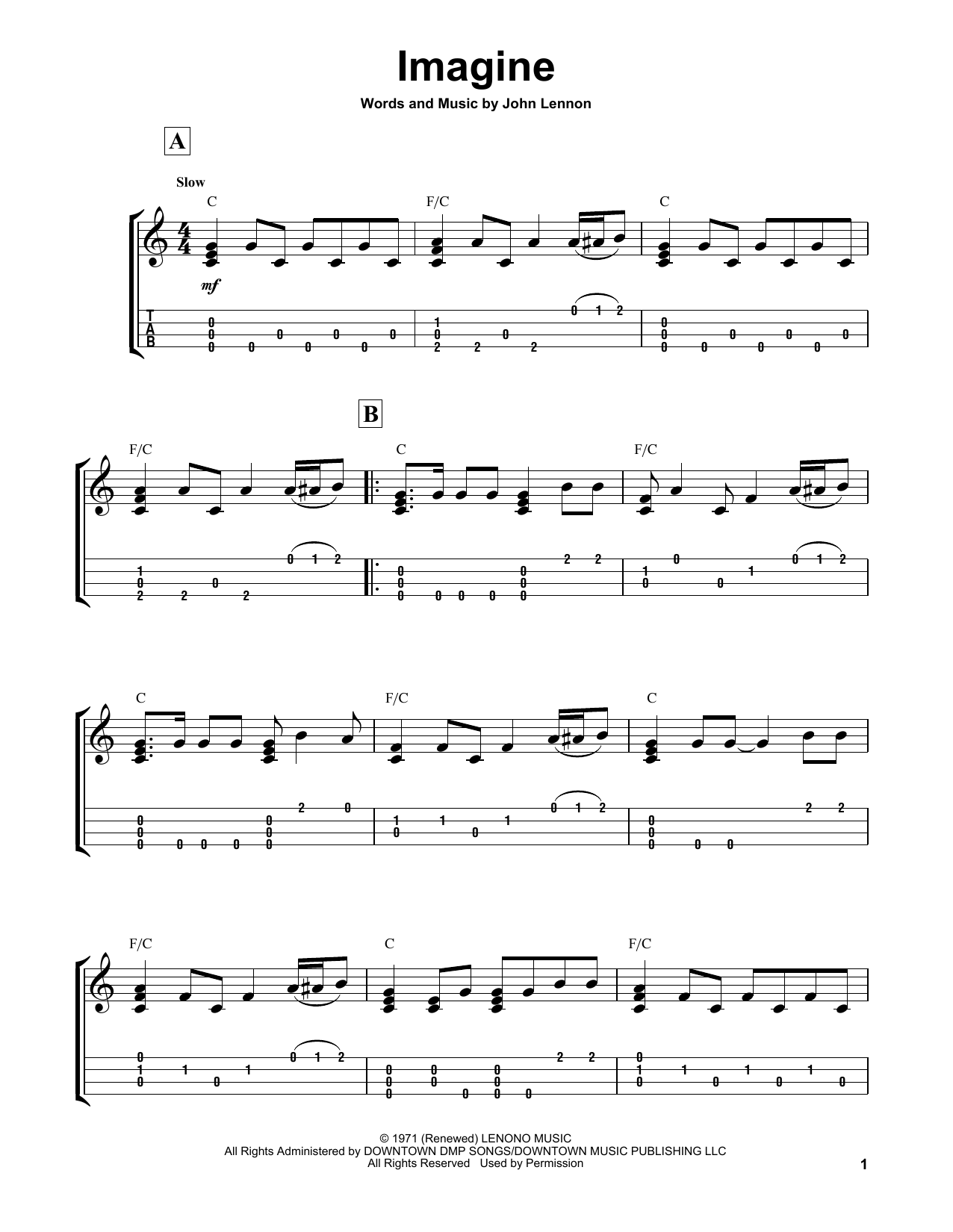 Produktgalerie: Seite 1 von 1 Imagine, John Lennon, Ukulele