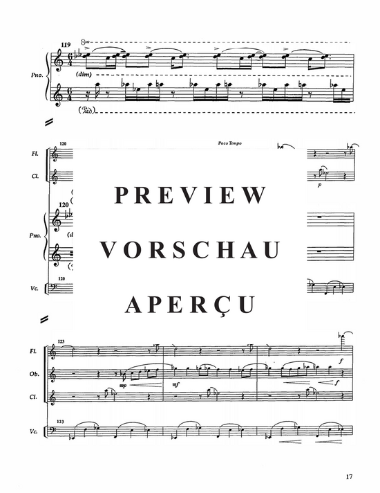 Product gallery: Page 20 of 21 Short Story , , (flute, clarinet, oboe, cello and piano)