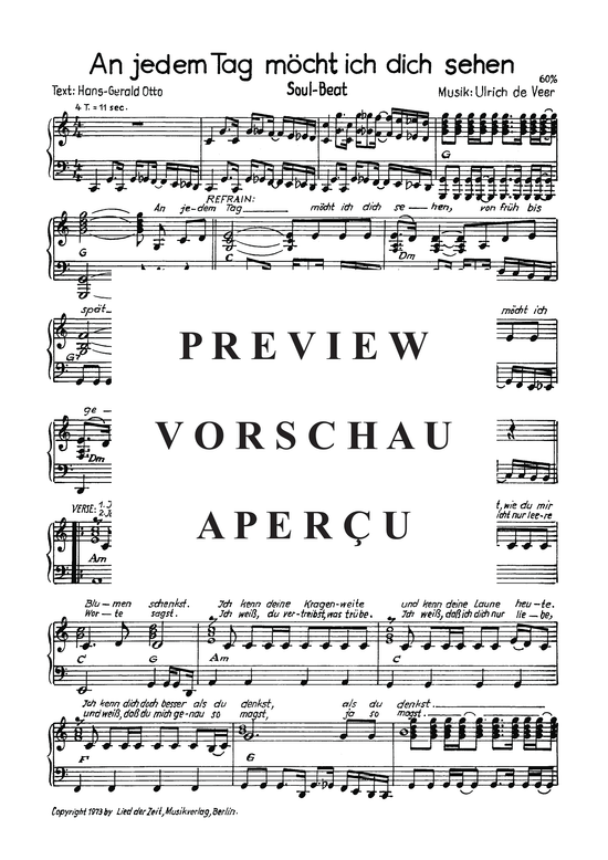 Product gallery: Page 4 of 4 An jedem Tag möchte ich dich sehen , , Piano and Voice