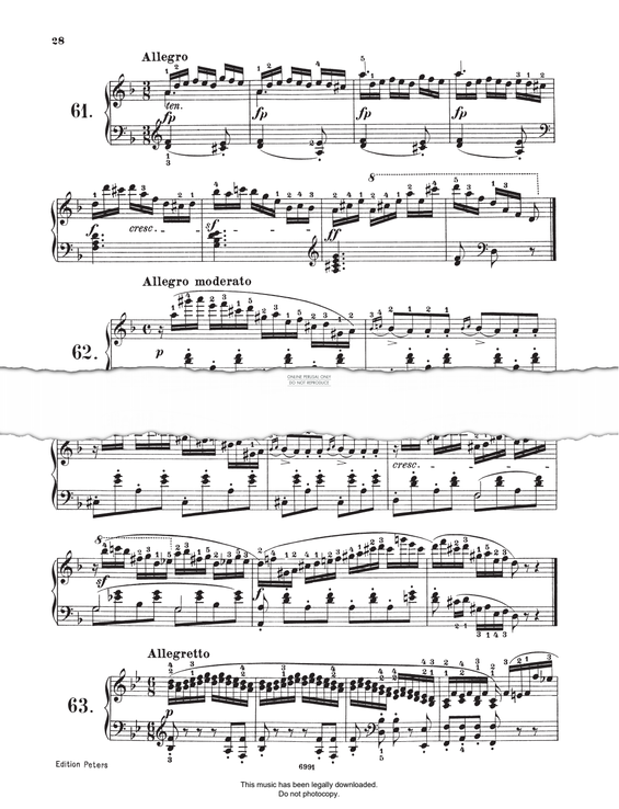 Produktgalerie: Seite 1 von 1 Study (Op. 821, No.63), Carl Czerny, Klavier