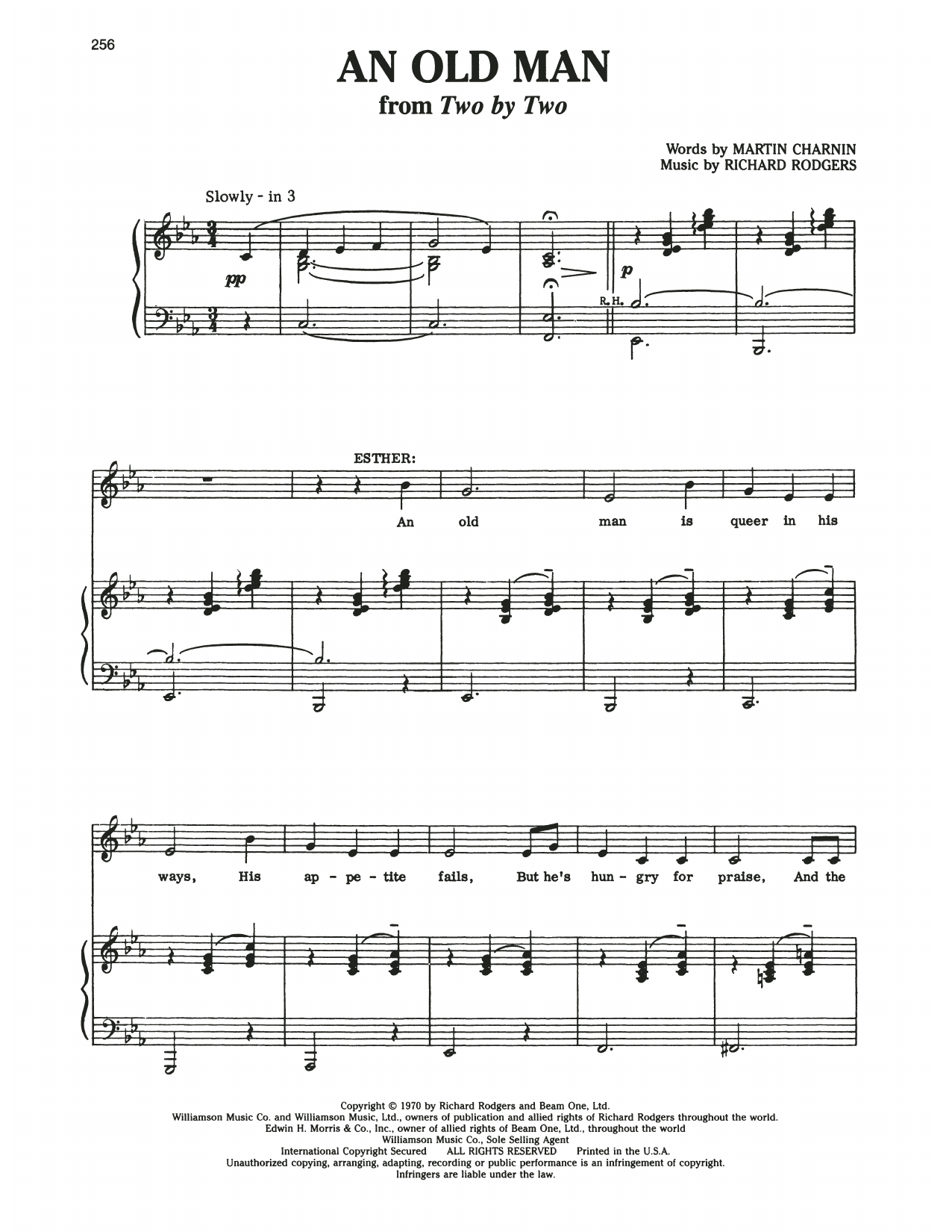 Produktgalerie: Seite 1 von 1 An Old Man (from Two By Two), Martin Charnin, Gesang, Klavier