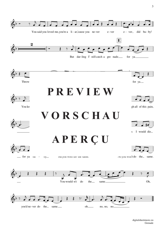 Product gallery: Page 4 of 4 Grenade , Mars, Bruno, (violin)