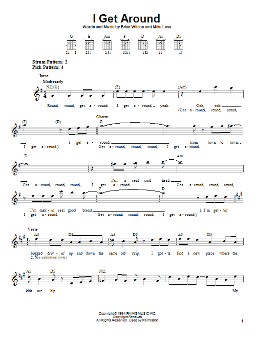 Product gallery: Page 1 of 1 I Get Around, The Beach Boys