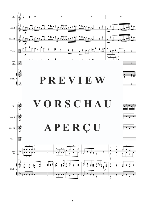 Produktgalerie: Seite 6 von 11 Concerto No.5 in C-Dur Op.9, , Oboe Solo, Streicher Ensemble und Cembalo BC