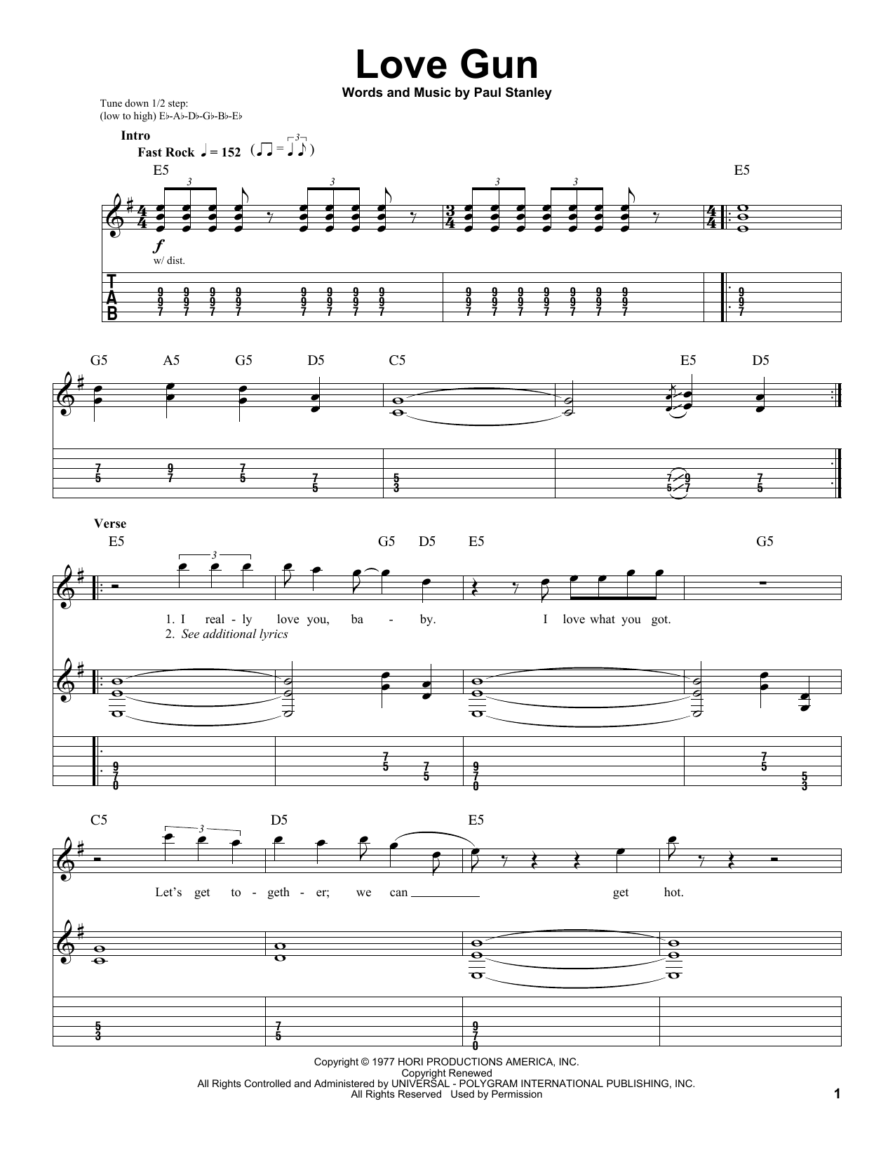 Produktgalerie: Seite 1 von 1 Love Gun, KISS, Gitarre