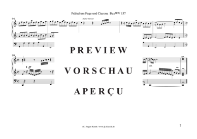 gallery: Präludium Fuge und Ciacona C-Dur / BuxWV 137 , , (Orgel Solo)