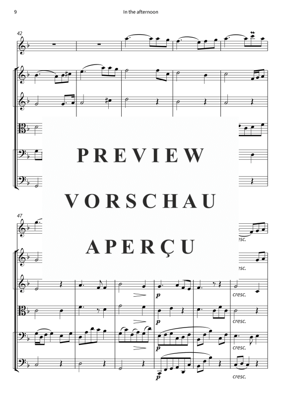 Produktgalerie: Seite 11 von 11 In the afternoon, , Gemischtes Ensemble Trompete in C und Streicher