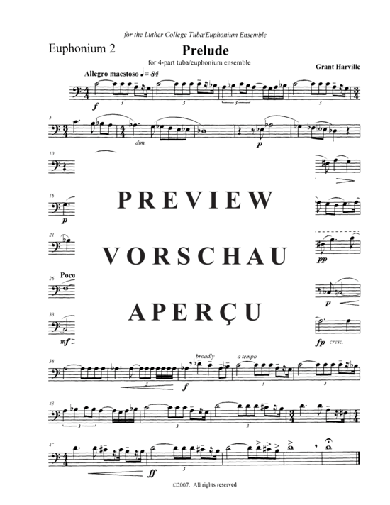 Product gallery: Page 11 of 13 Prelude , , (Tuba Quartett EETT)