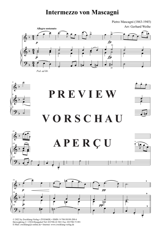gallery: Intermezzo von Mascagni , , (Violine + Klavier)