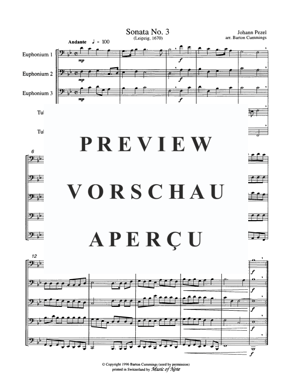 Produktgalerie: Seite 3 von 9 Sonata No. 3, , Tuba Quintett EEETT