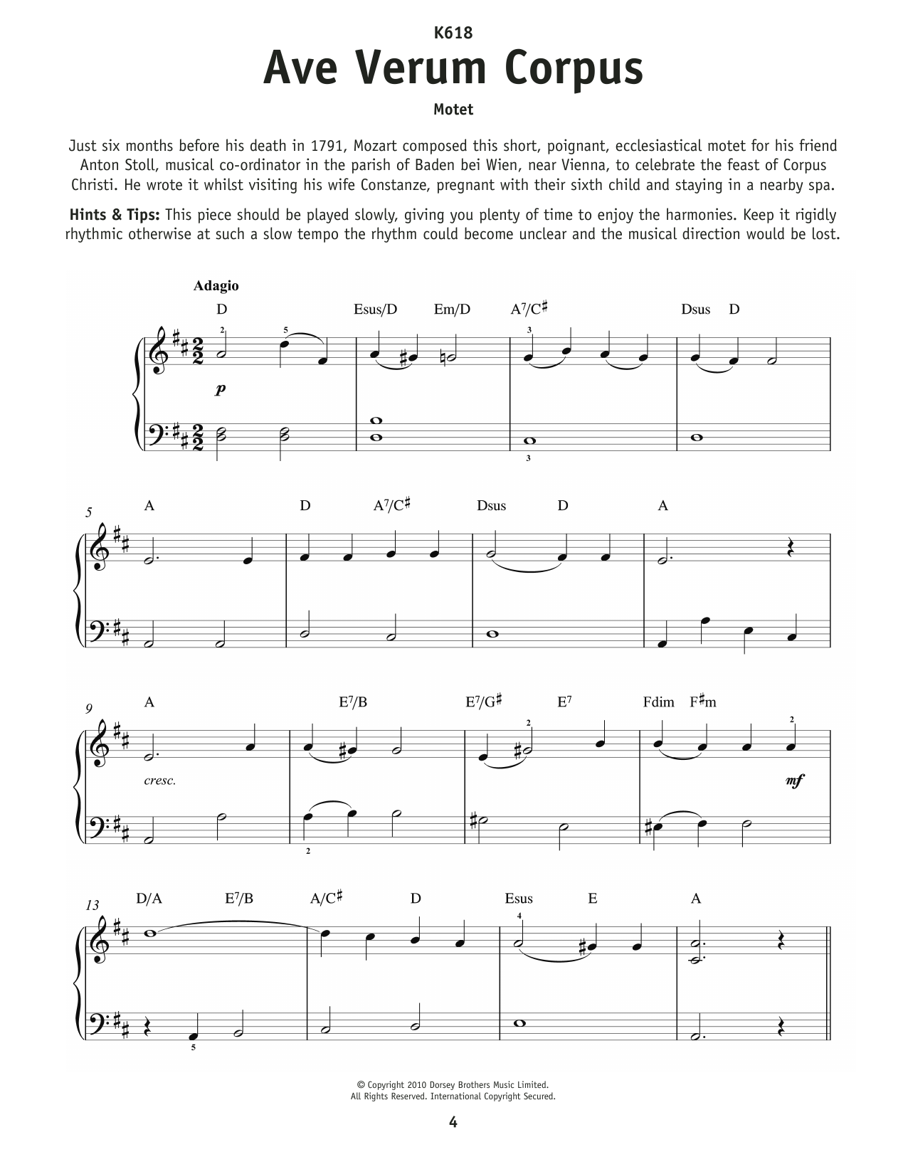 Produktbild zu: Ave Verum Corpus, K618 (Jesu, Word Of God Incarnate)