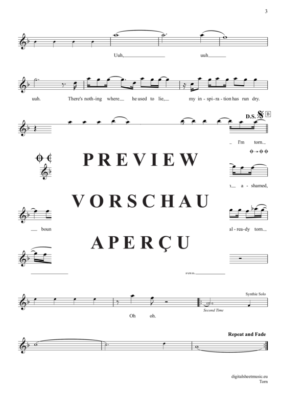 Produktgalerie: Seite 4 von 4 Torn , Imbruglia, Natalie, (Oboe)