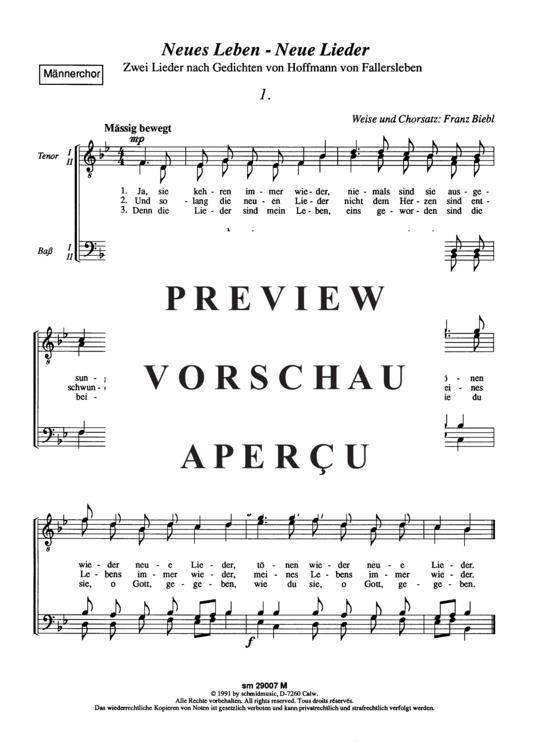 Product gallery: Page 2 of 3 Neues Leben - Neue Lieder , , (male choir)