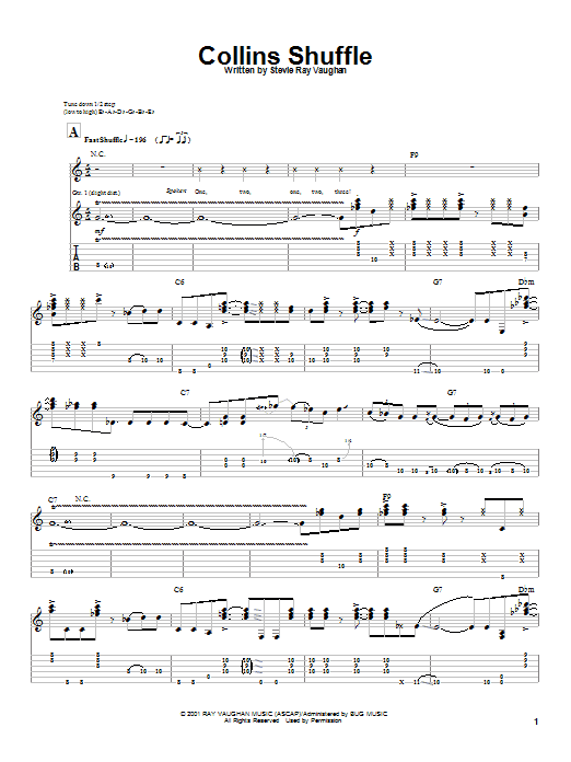 Product gallery: Page 1 of 1 Collins Shuffle, Stevie Ray Vaughan