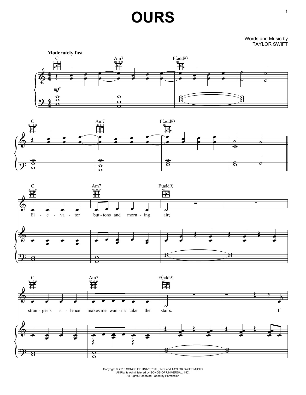Produktgalerie: Seite 1 von 1 Ours, Taylor Swift, Gesang, Gitarre, Klavier