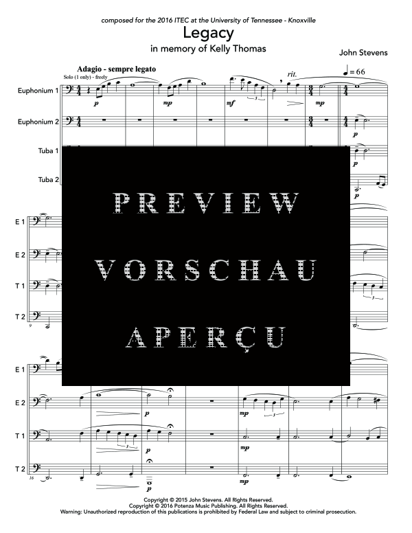 Product gallery: Page 5 of 11 Legacy, , (Tuba Quartett EETT)