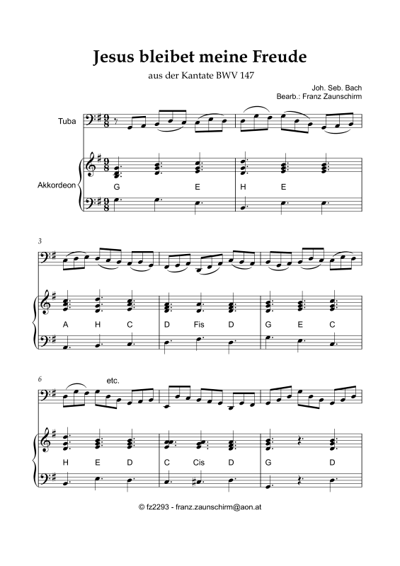 Produktbild zu: Jesus bleibet meine FreudeJohann Sebastian Bach