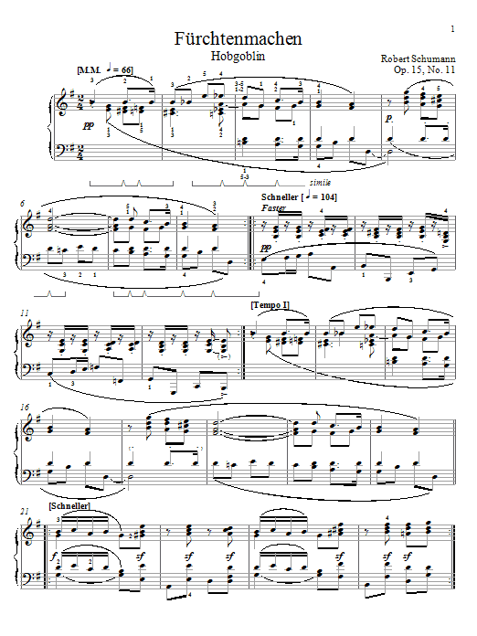 Product picture to: Frightening, Op. 15, No. 11