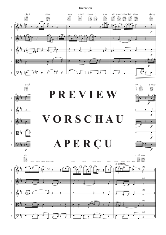 Produktgalerie: Seite 3 von 21 Invention , , (Quintett flexible Besetzung)