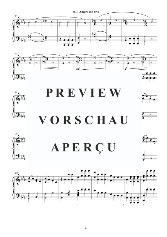 Produktgalerie: Seite 5 von 11 Symphony No.5 in C minor Op.67 for piano - Full Score, , Klavier Solo