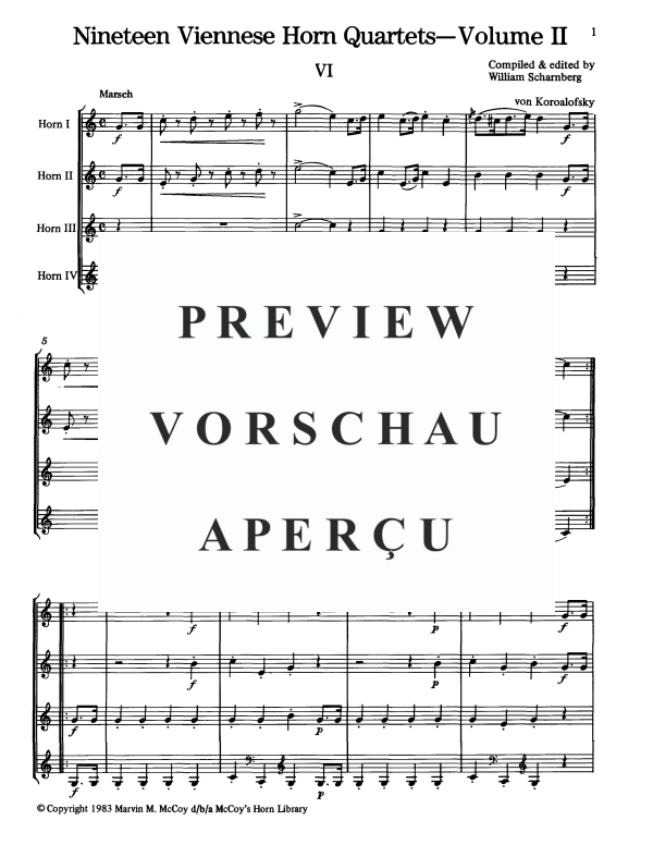 Produktgalerie: Seite 4 von 11 19 Viennese Horn Quartets, Vol. II, , Horn Quartett