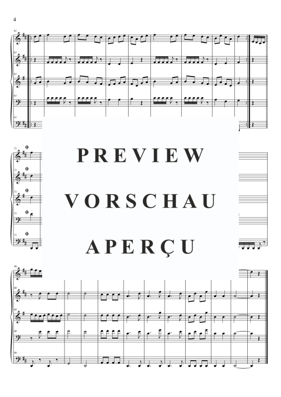 Produktgalerie: Seite 7 von 11 Türkischer Marsch, , (Blechbläser Quintett)