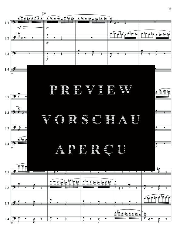 Produktgalerie: Seite 9 von 11 Flight of the Bumblebee, , (Euphonium Quartett)