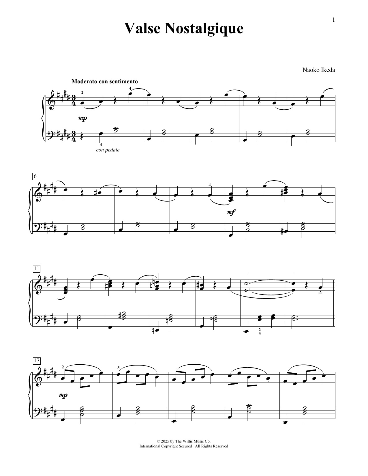 Produktgalerie: Seite 1 von 1 Valse Nostalgique, Naoko Ikeda, Klavier