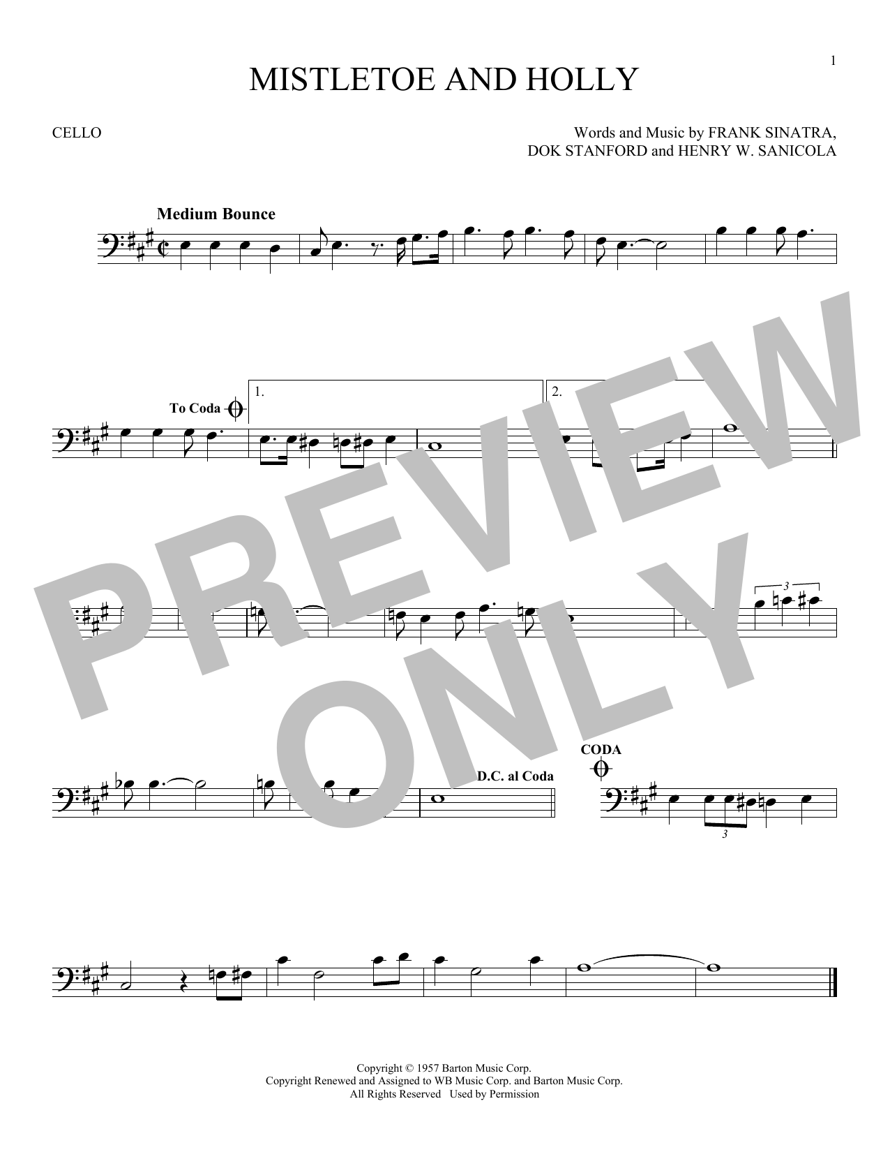 Produktgalerie: Seite 1 von 1 Mistletoe And Holly, Frank Sinatra, Violoncello