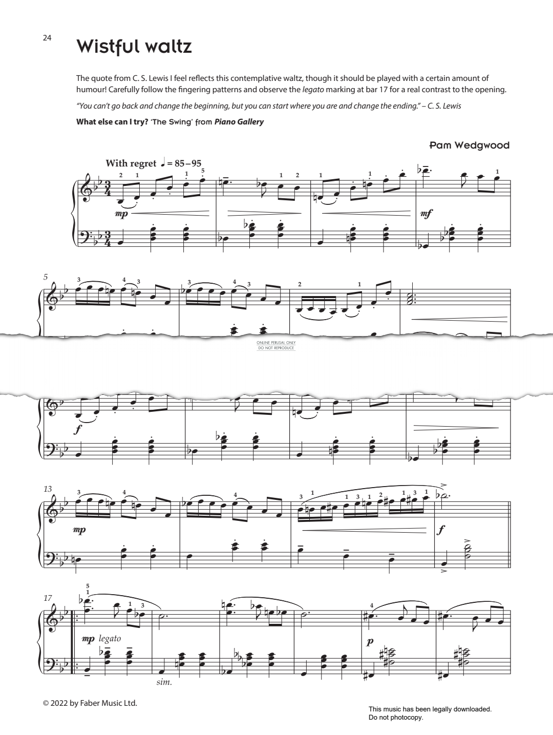 Product gallery: Page 1 of 1 Wistful Waltz, Pam Wedgwood