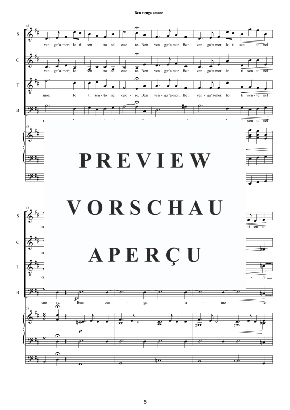 Product gallery: Page 6 of 11 Ben venga amore, , Mixed Choir and Organ