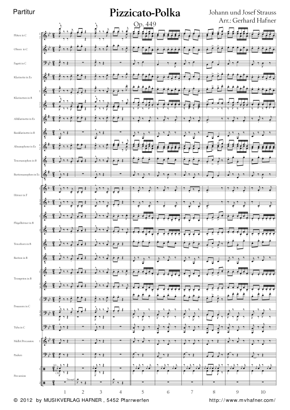Product gallery: Page 1 of 11 Pizzicato-Polka, , (large wind orchestra)