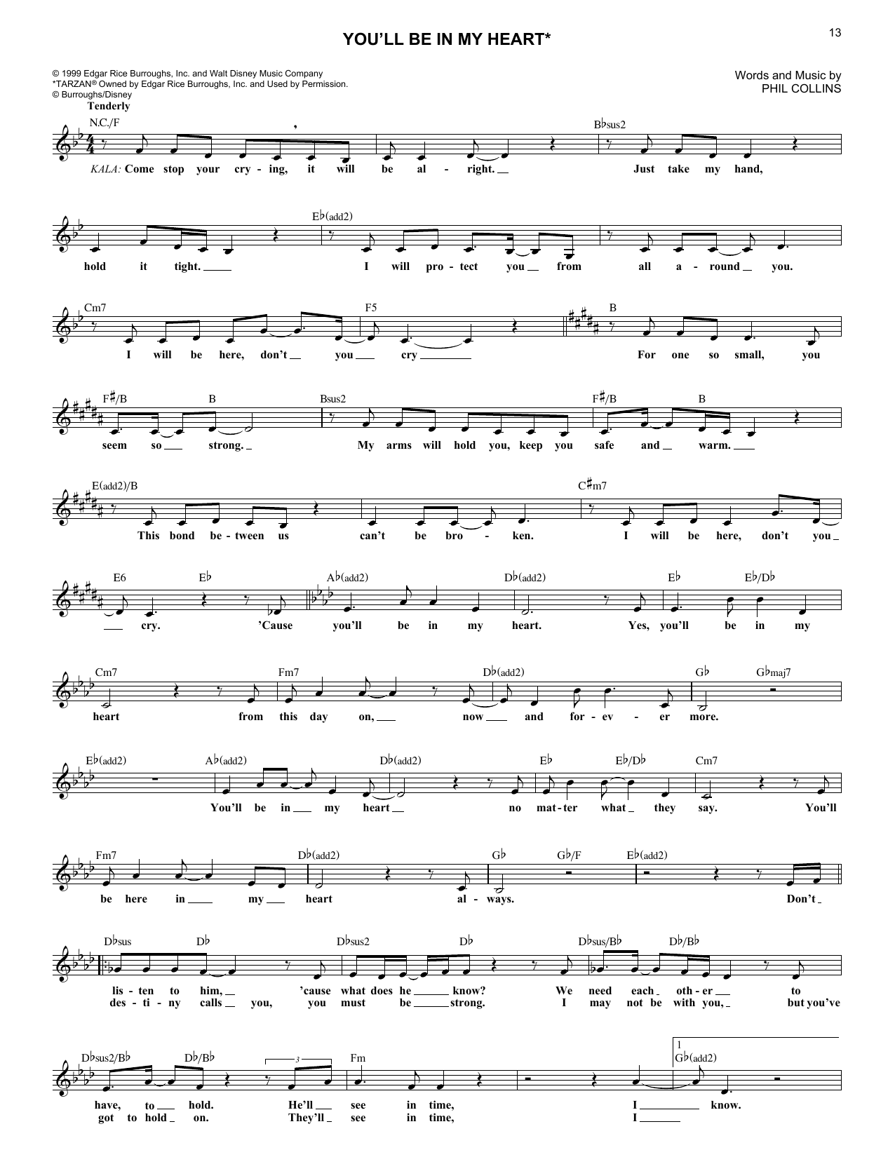 Produktbild zu: You'll Be In My Heart (from Tarzan)