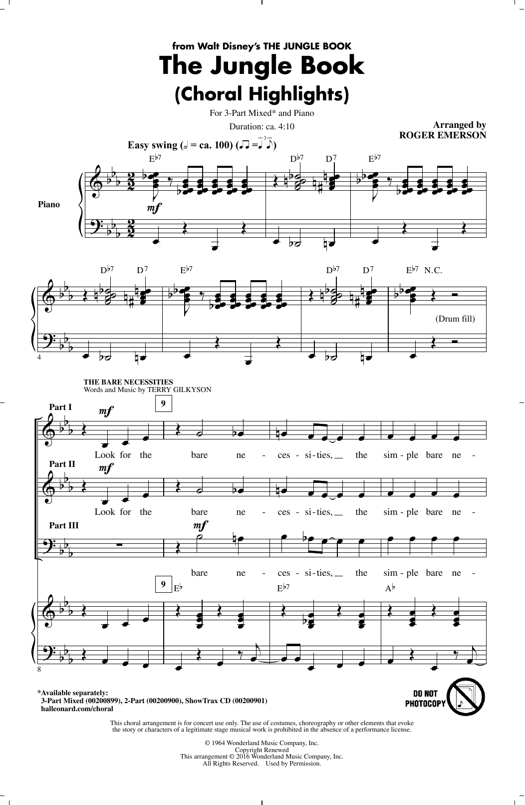 Product picture to: The Jungle Book (Choral Highlights)