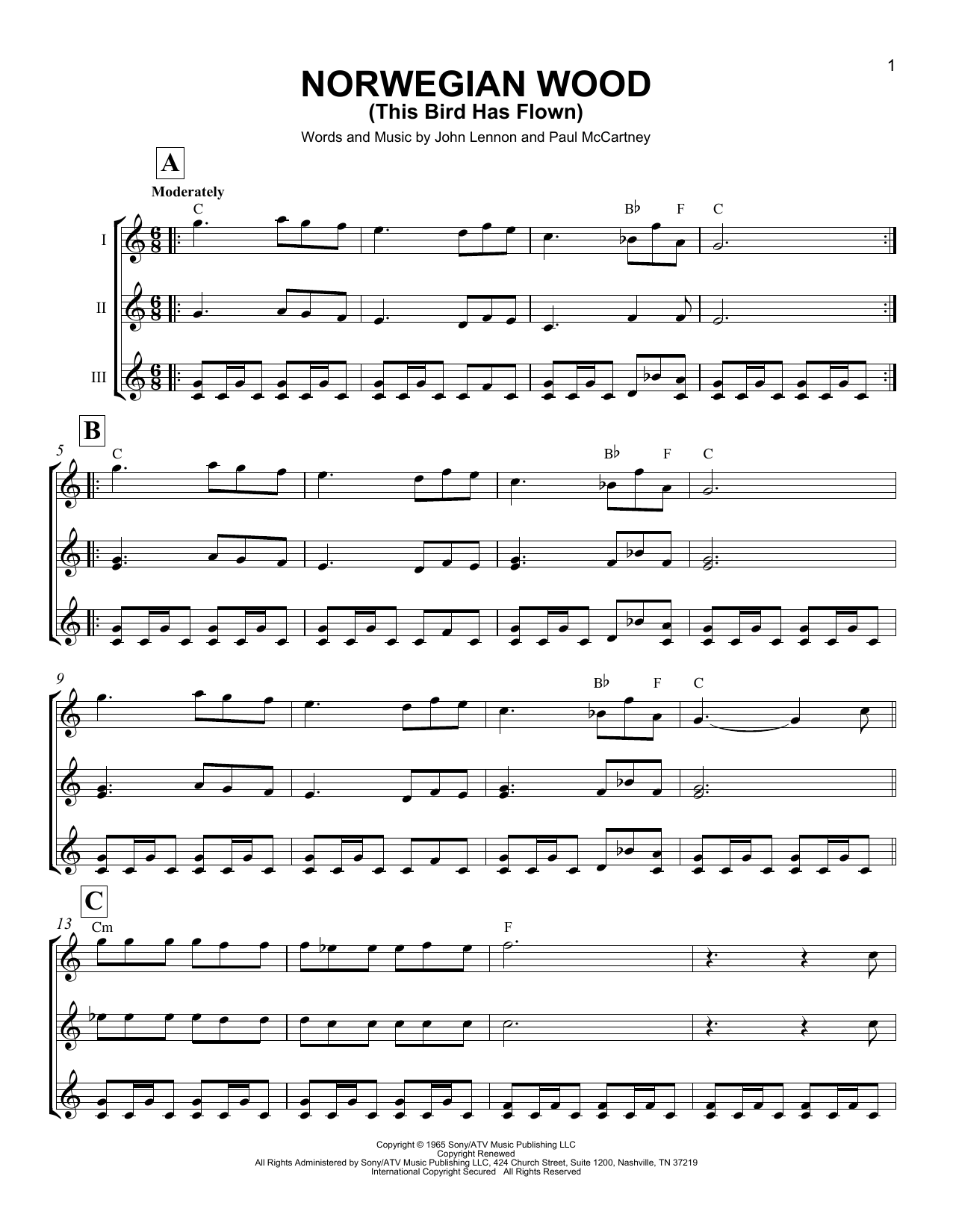 Product gallery: Page 1 of 1 Norwegian Wood (This Bird Has Flown), The Beatles