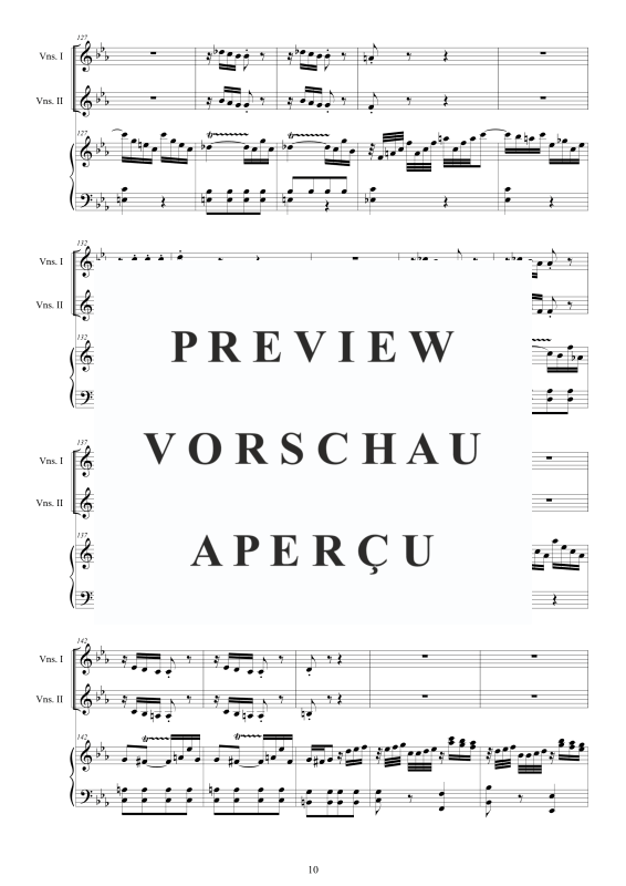 Produktgalerie: Seite 11 von 11 Cembalo Konzert Nr. 5 in Es-Dur, , Cembalo und Streichorchester