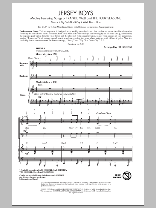 Produktbild zu: Jersey Boys Medley
